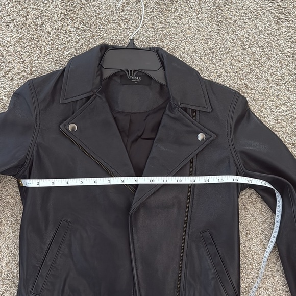 Black Lamb Skin Leather Jacket size XS - Picture 10 of 10